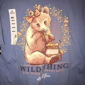 Lily Grace T-shirt, NWT! Size medium, periwinkle.